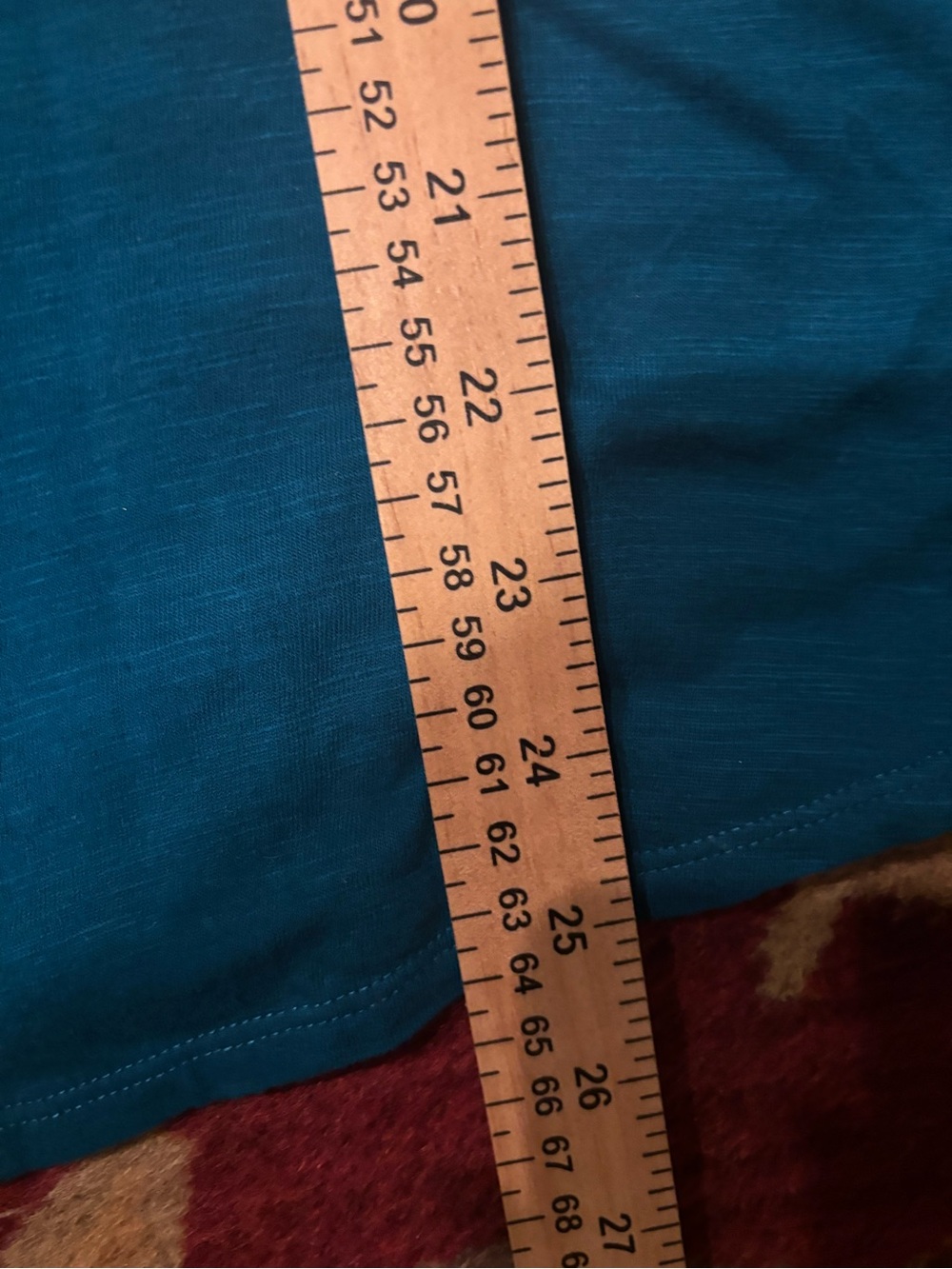 Eileen Fisher Teal Boat-Neck Long-Sleeve Tee - Picture 4 of 6
